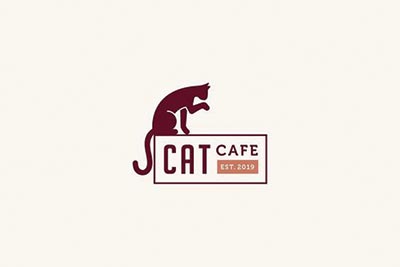 โลโก้ร้านคาเฟ่แมว-1